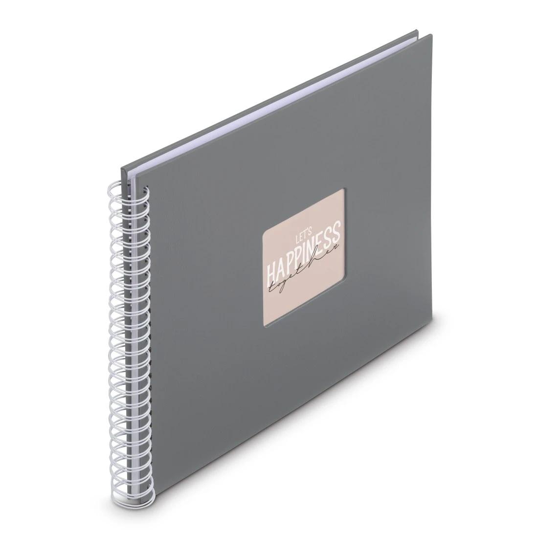 Hama Fine Art album fotografico e portalistino Grigio 300 fogli 10 x 15 cm Rilegatura a spirale