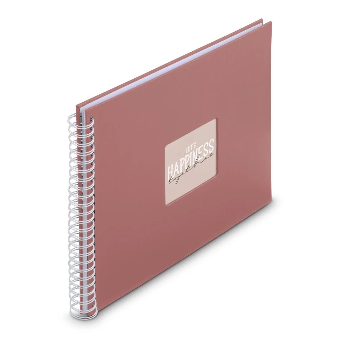 Hama Fine Art album fotografico e portalistino Terracotta 300 fogli 10 x 15 cm Rilegatura a spirale