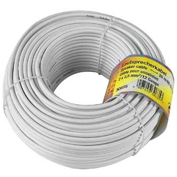 Hama 00030635 cavo audio 20 m Bianco