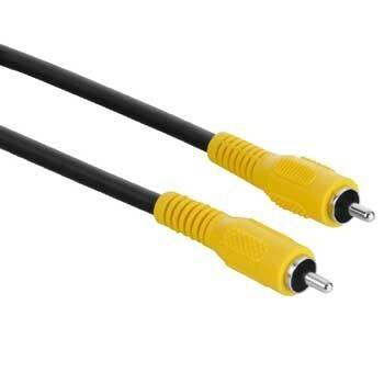 Hama Video Connecting Cable RCA (phono) Plug - RCA (phono) Plug, 3 m cavo video composito Nero