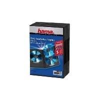 Hama DVD Triple Box black pack of 5 3 dischi Nero (Hama 5x Triple DVD/Blu-Ray Jewel Cases 3 Discs per case Black)