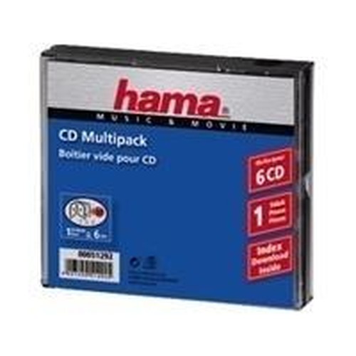 Hama Cd-multipack 6 6dischi trasparente (g2a)