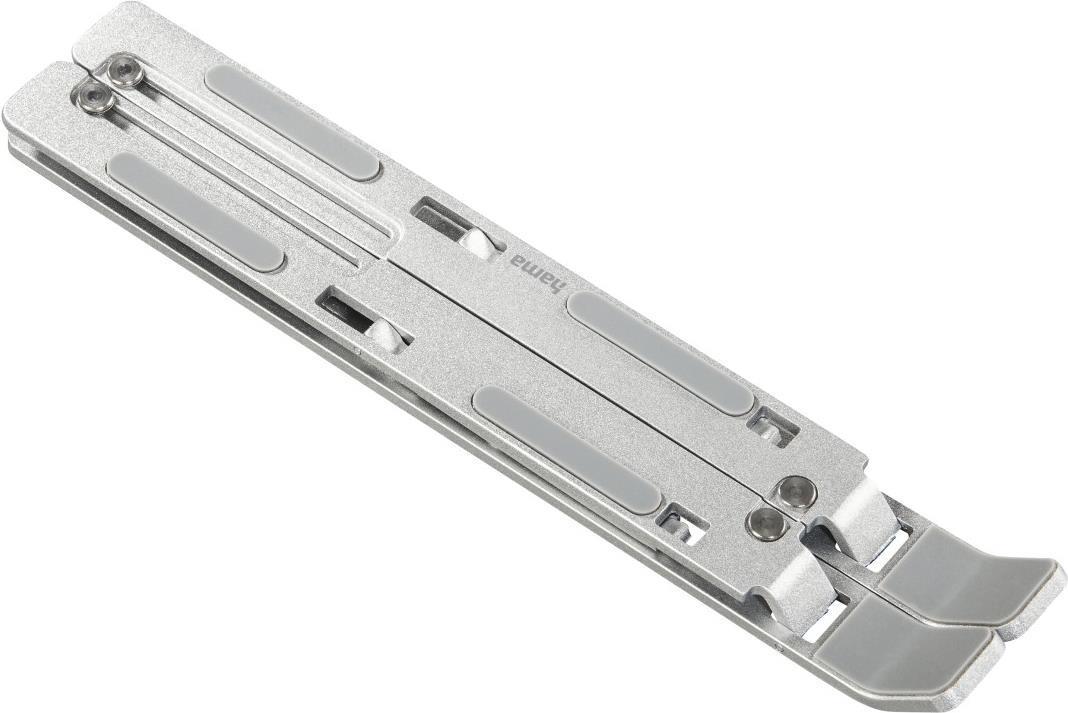 Hama Aluminium Supporto per computer portatile Argento 39,1 cm [15.4] (00053047 - Hama Aluminium Notebook Stand Folding Inclina