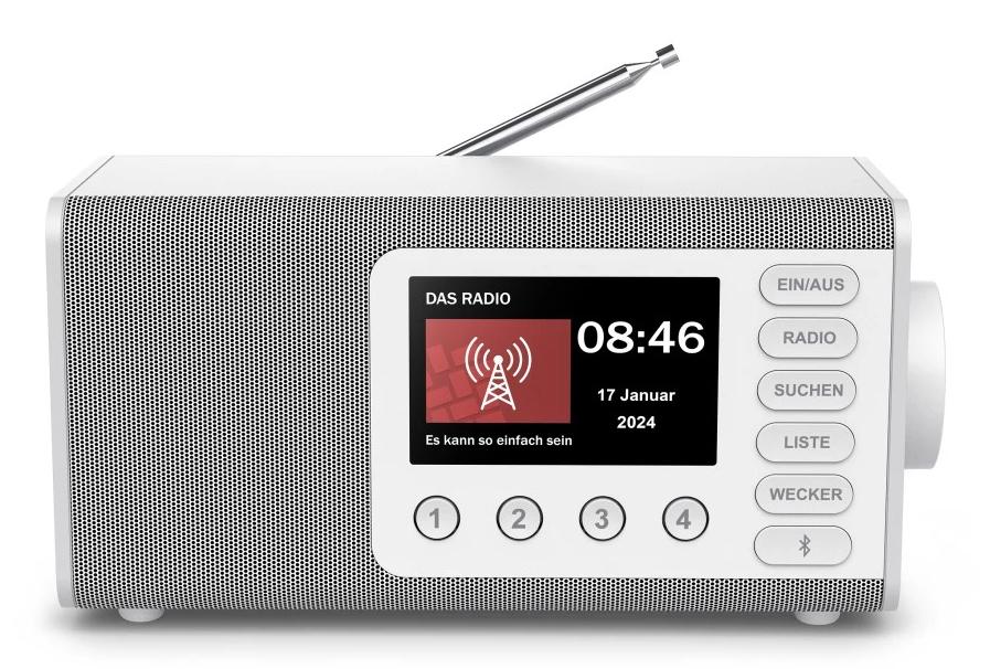 Hama DR1001 Personale Digitale Bianco