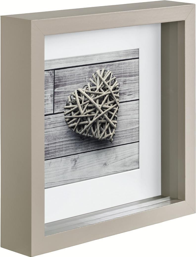 Hama Scala 3D taupe 23x23 Portrait Holz Passepartout 59778
