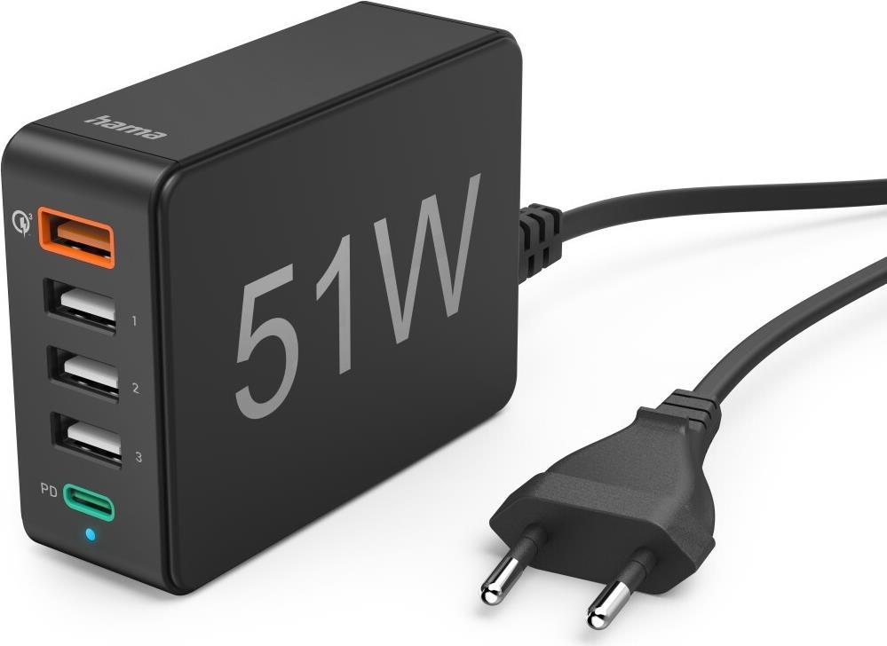 Hama str?mforsyningsadapter - 3 x USB