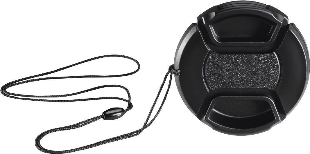 Hama 00095453 tappo per obiettivo Fotocamera 5,2 cm Nero (Hama Smart-Snap Lens Cap with Cord, For Lenses w/ 52mm Filter Thread)