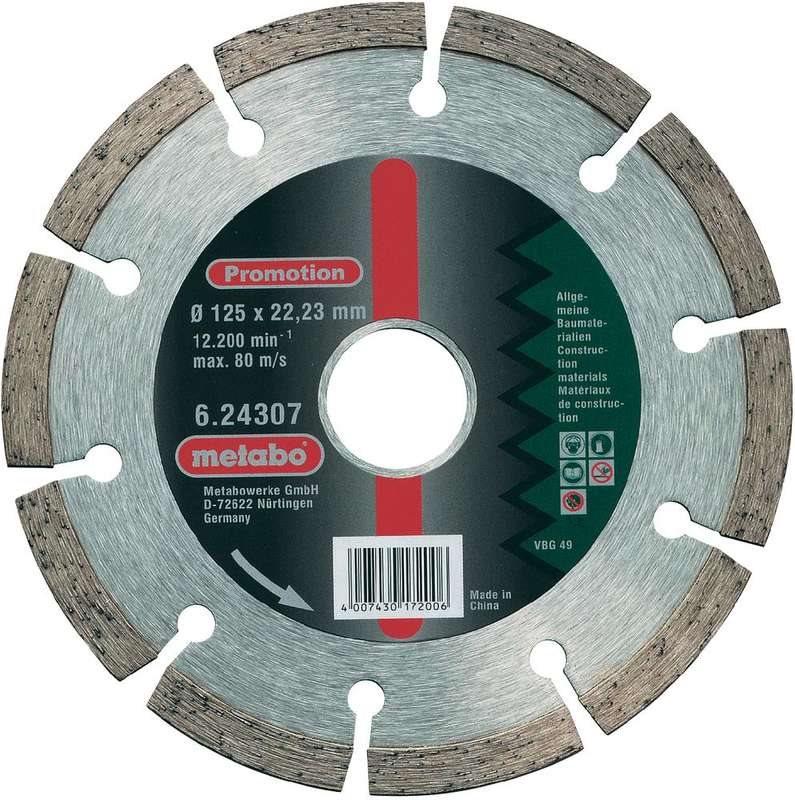 Metabo 624307000 Disco da taglio diamantato Promozione 125x22,23 mt