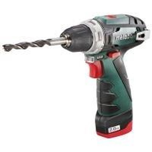 Metabo POWERMAXX BS BASIC Bore-/skruemaskine Med batteri 2 batterier inkluderet NÃ¸glelÃ¸s borepatron
