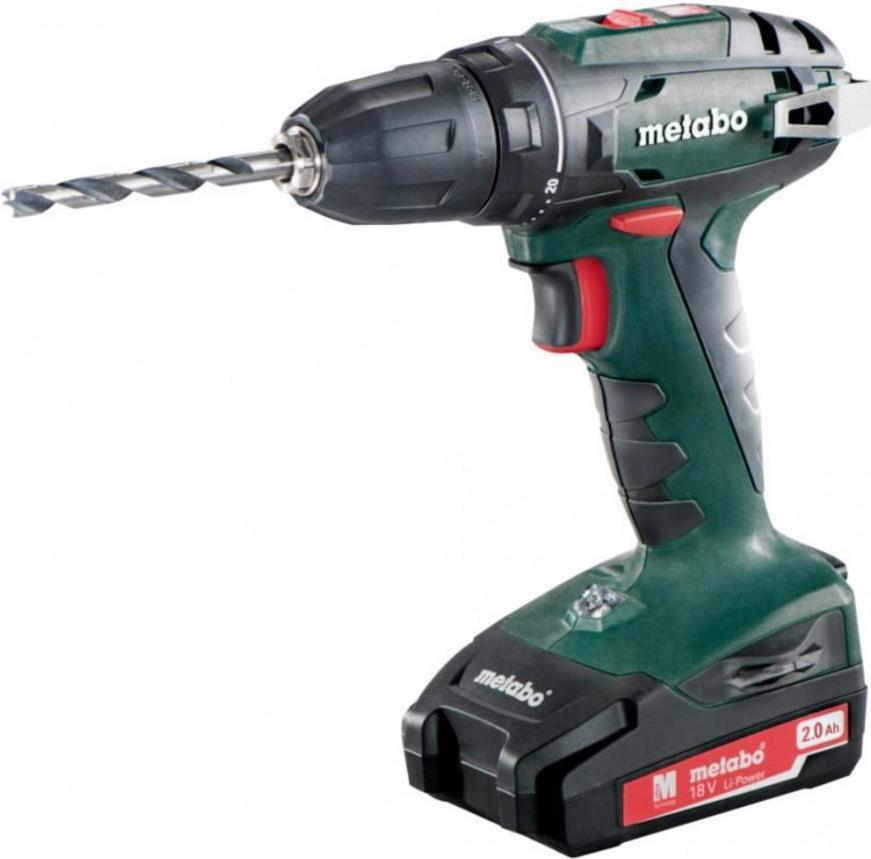 Metabo BS18 SC 60, piÃƒÂ¹ 10mm, 2x2,0 ah