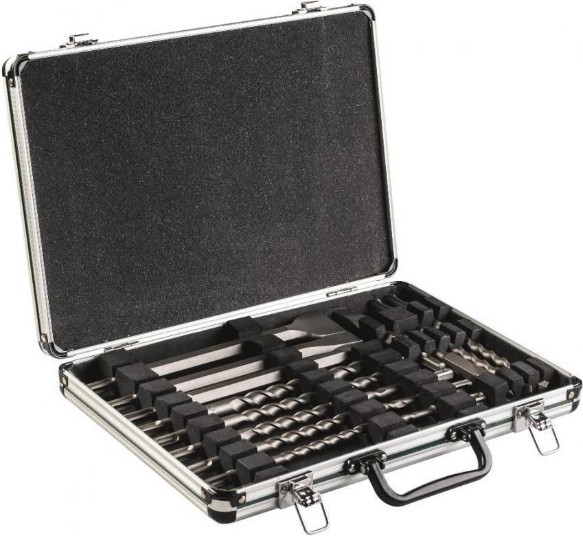 Metabo 628414000 Set trapano/scalpello SDS-plus SP, 17 pezzi, in valigetta di alluminio,