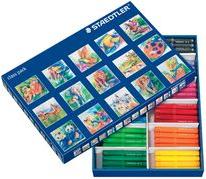 Statedtler Fiber Painter Noris Club Jumbo 144 Stake minerario della scatola della scuola 30 mm rotondo inchiostro con colorante