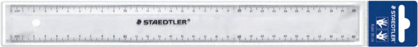 Lineal transparent 30cm