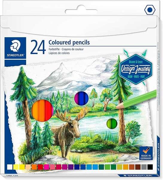 Confezione di penne Staedtleler 146C da 24 colori - Minia morbida - Colori assortiti
