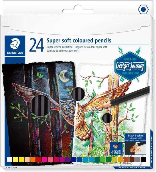 Staedtleler Super Soft 149C 24 Mattite colorate - Mine extra morbida - Colori assortiti