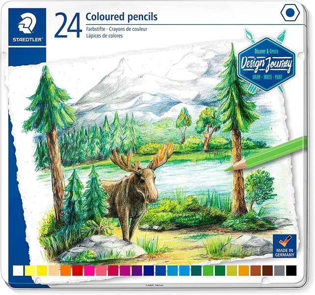 Confezione di penne Staedtleler 146C da 24 colori - Minia morbida - Colori assortiti