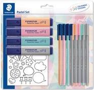 STAEDTLER Schreibset pastel, mit 50 St
