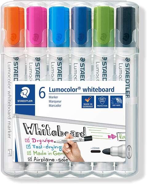 STAEDTLELER LUMOCOLOR 351 6 PACCHERE PER IL PACCHETTO PER WHIELLA - ESCENZA VELOCE - colori assortiti