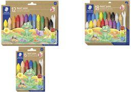 Staedtler WachsmalMalkreide Noris Junior, 18er Kartonetui esagonale, cuffia di carta, diametro: 14 mm, lunghezza: - 1 pezzo (22