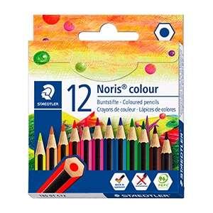 Staedtleler Noris Color 185 Confezione da 12 borse laterali esagonali colorate - Resistenza alla rottura - Materiale Wopex - Co
