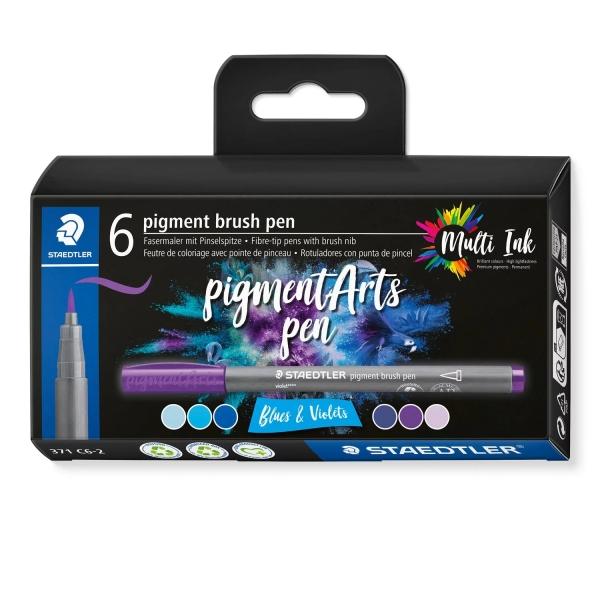 Staedtler 371 Confezione da 6 Pennarelli con Tip Morbida - Colori Vividi e Brillanti - Non Ingiallisce nel Tempo - Nuovo Inchio