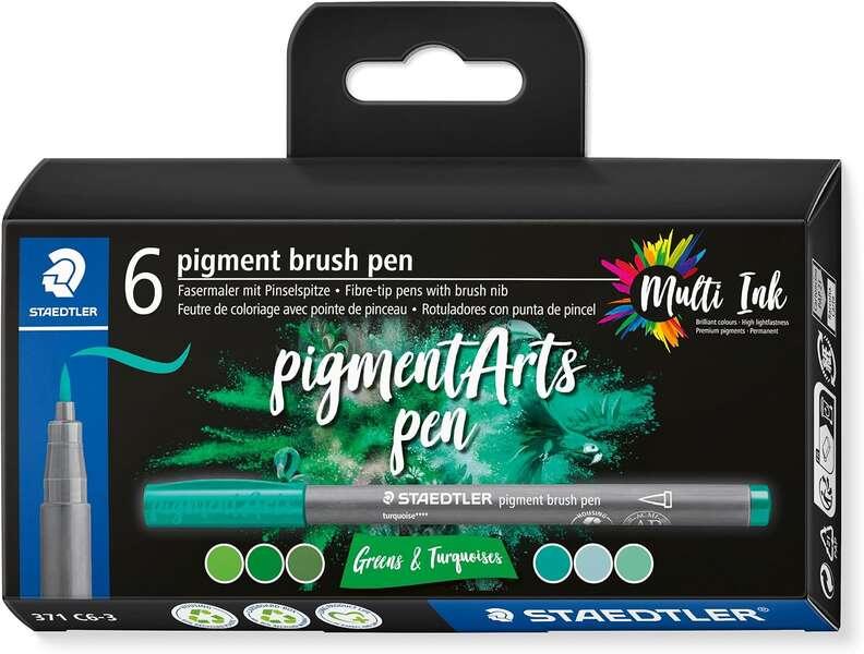Staedtler 371 Confezione da 6 Pennarelli con Tip Morbida - Colori Vividi e Brillanti - Non Ingiallisce nel Tempo - New Inchiost