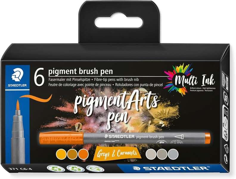 Staedtler 371 Confezione da 6 Pennarelli con Tip Morbida - Colori Vividi e Brillanti - Non Ingiallisce nel Tempo - Nuovo Inchio