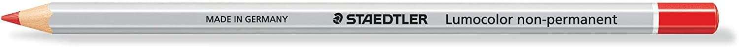 Staedtleler Lumocolor 108 Colore esagonale Lapiz - Speciale per Superfiices liscio - Opaco Marcado - colore rosso
