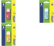 Staedtler Radierer-Spitzer-Kombi 511 SE, Neon-Türkis 2in1: Box & Eraser a punta, per penne fino a 8,2 mm tramite 1 (511SEF30BK)