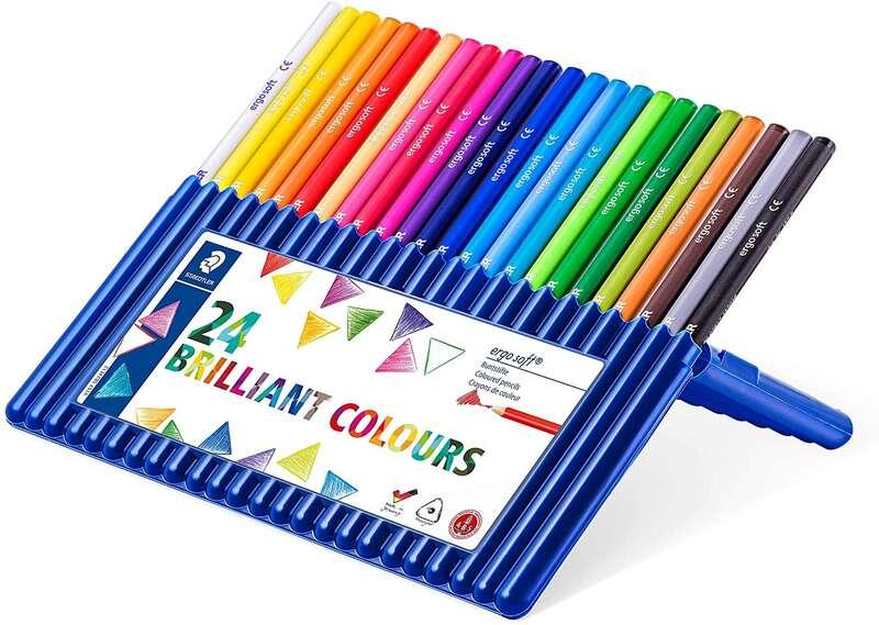 STAEDTLER ERGOSOFT 157 PACCHETTO DELLA MAZIONE COLORATO COLOR - DESIGN ERGONOMICO - SUPERFICIE ANTISCIVOLO - Colori assortiti