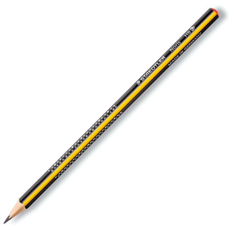 STAEDTLELER NORIS 183 LAPPA DI GRAPHITE triangolare - miniera HB ultra resistente a 2 mm - Legno sostenibile della foresta