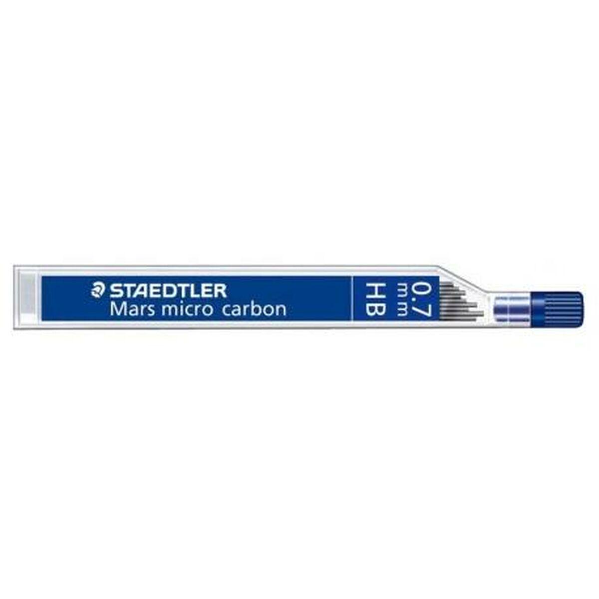 Staedtler Mars micro carbon mina HB (Staedtler Mars Micro Pencil Lead Refill HB 0.7mm Lead 12 Leads Per Tube [Pack 12] - 25007-