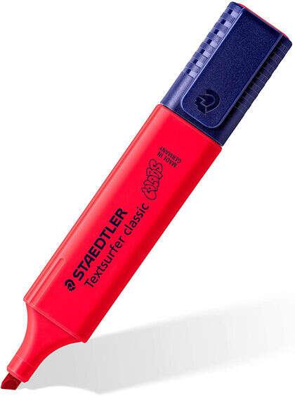STAEDTLELER TEXTSURFER CLASSE CLASSIC 364 MARKER FLUORECENTRE - SUGGERIMENTO SMEVELLATO - SCAGGIA DRA 1 - 5 MM - Base d'acqua -