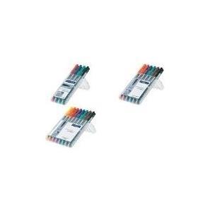 STAEDTLER Lumocolor 316 Markr Sort Bl Grn Rd