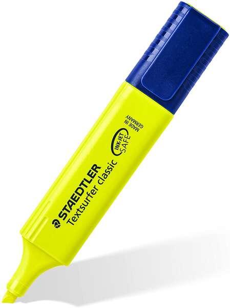 STAEDTLELER TEXTSURFER CLASSE CLASSIC 364 MARKER FLUORECENTRE - PUNTRA SMEVELLATA - SCAGGIA DRA 1 - 5 MM - Base acqua - colore