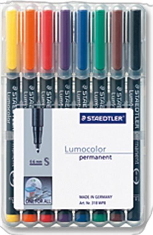 Pennarelli STAEDTLER Lumocolor S Wf colore. 8 pezzi 04 mm multicolori