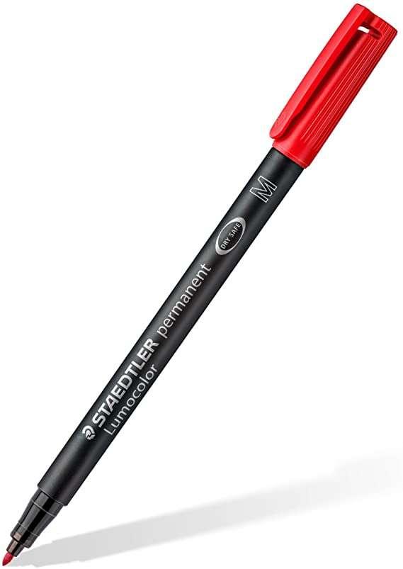 Pennarello indelebile Staedtler Lumocolor 317 - Punta tono medio - Tratto circa 1 mm - Cappuccio con clip - Asciugatura rapida