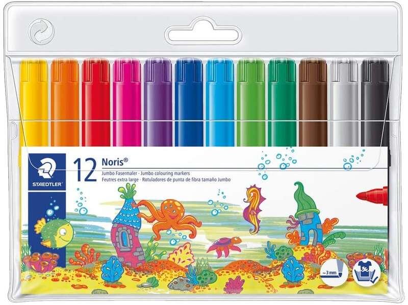 STAEDTLER NORIS ACQUERELLO 341 PACCHETTO DELLA 12 DELLA TAGLIE - CINGHI DELLA 3 MM CINTURA CARCHE - PASSO ESILE - INCORA ACQUA