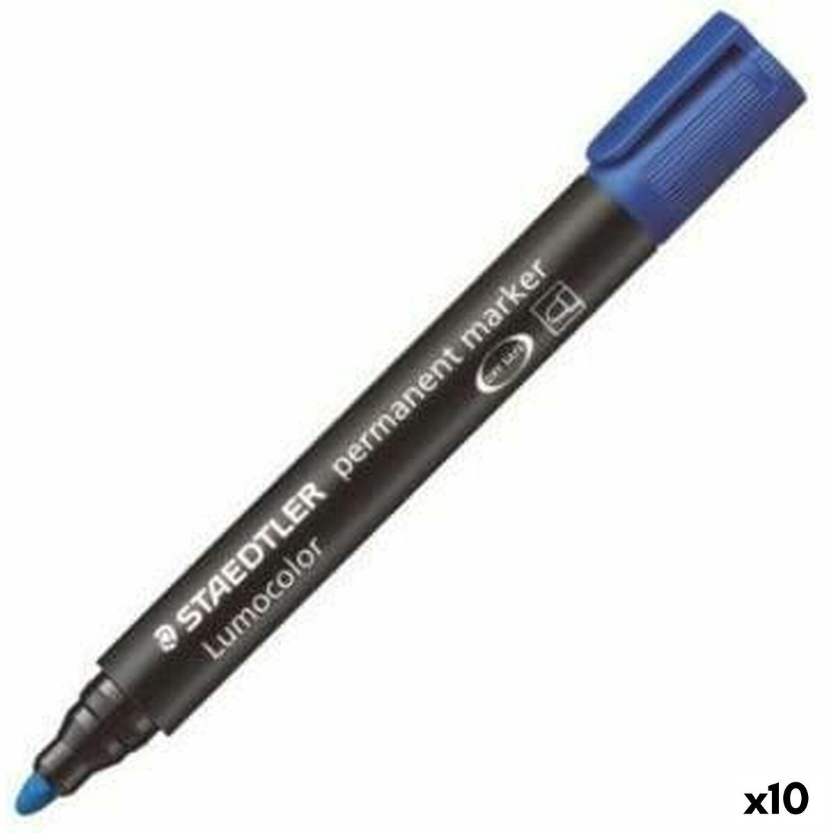 Marcatore permanente Staedtler Lumocolor 352-3 Azzurro (10 Unità )