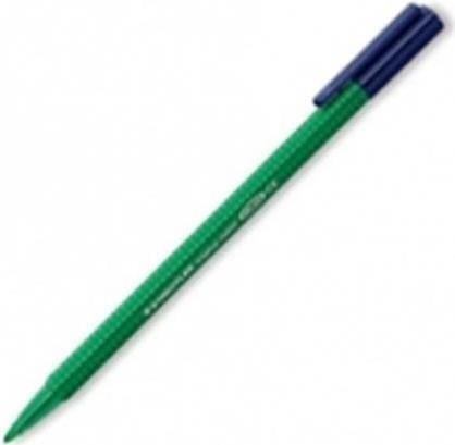 Penna in fibra STAEDTLER triplus color triangolare verde spessore mina 10 mm punta resistente alla pressione DRY-SAFE (323-5)