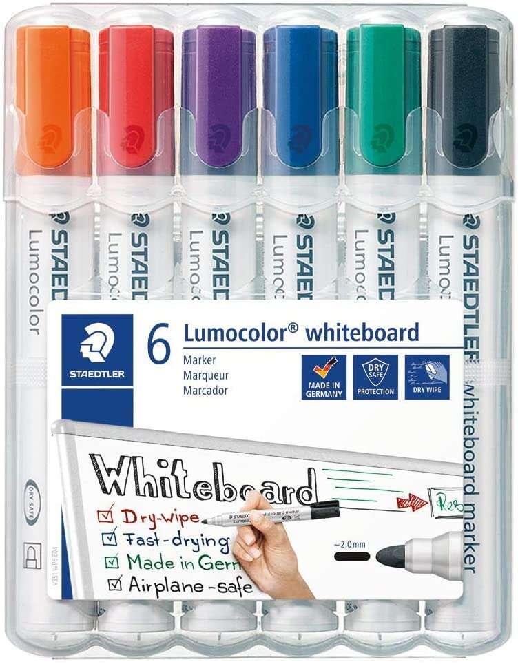 STAEDTLELER LUMOCOLOR 351 6 PACCHERE PER IL PACCHETTO PER WHIELLA - ESCENZA VELOCE - colori assortiti