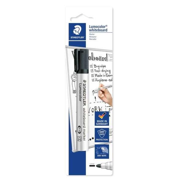 Stadtleler Lumocolor 351 White Slate Marker - 2 mm Stite - Rapid - ricaricabile - asciugatura nera