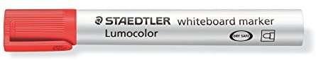 Stadtleler Lumocolor 351 SLATE MARKER - Punta tonda - Scata 2mm - Cappuccio con clip - colore rosso