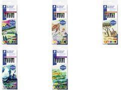 Staedtler Double Fiber Painter "Australia", 6 Kartonetui 2 punte, resistenza alla linea: 1,0 - 6,0 mm / 0,5 - 0,8 mm, - 1 pezzo