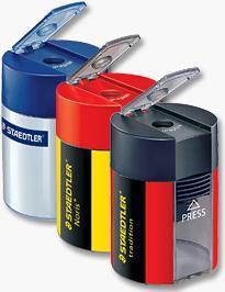 Temperamatite con contenitore Staedtler Noris Design 511 004 giallo-nero 511 004
