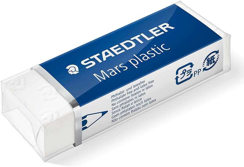 Staedtleler Mars Plastic 526 50 Rimuove gomma - plastica - alta precisione - colore bianco