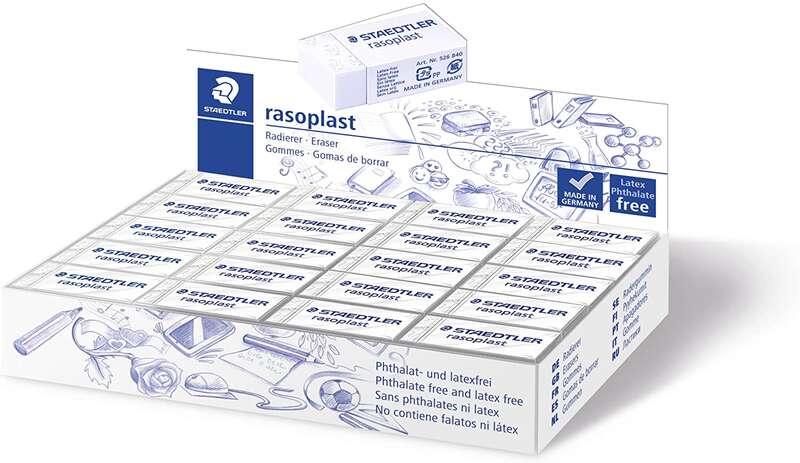 STAEDTLELER RASOPLAST 526 B40 Elimina gomma - Cancella di alta qualità - Rifiuto minimo - colore bianco