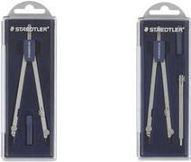 Bussola scolastica STAEDTLER 559 lunghezza 135 mm 3 parti in metallo gamba di piombo pieghevole con scarpa ad ago max.