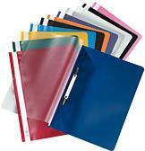 Herlitz Schnellehefter, Din A4, dal film PP, colorato davanti al coperchio anteriore trasparente, striscia di etichettatura, or