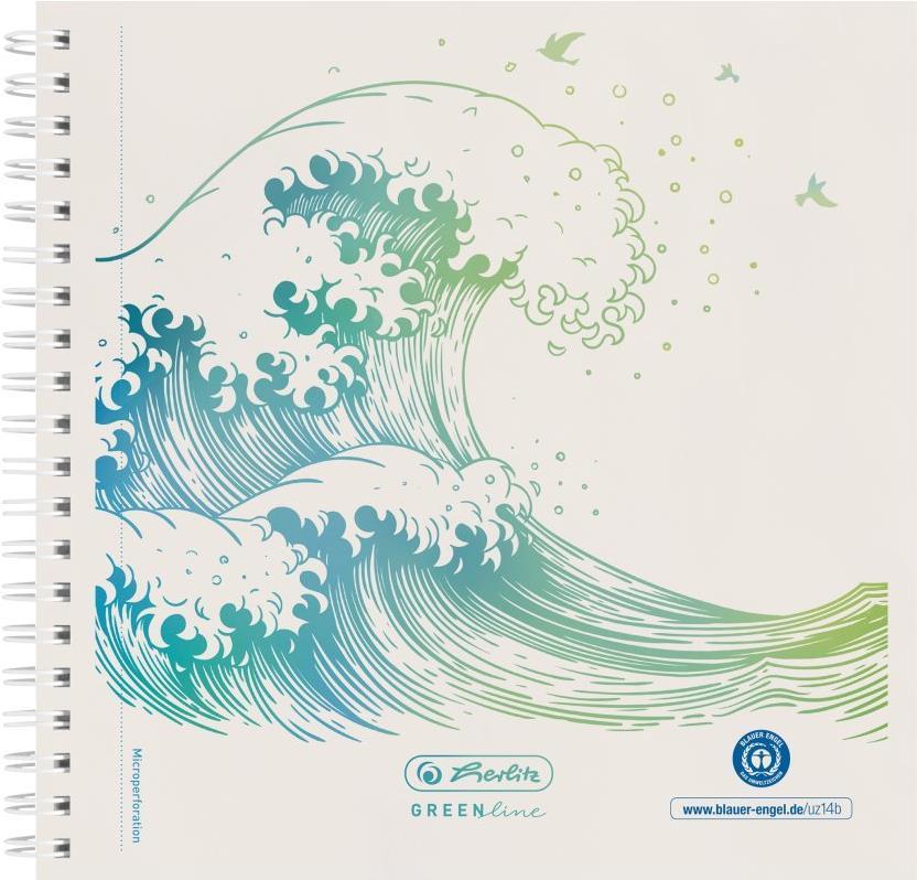 Herlitz GREENline quaderno per scrivere 100 fogli Bianco (GREENline)